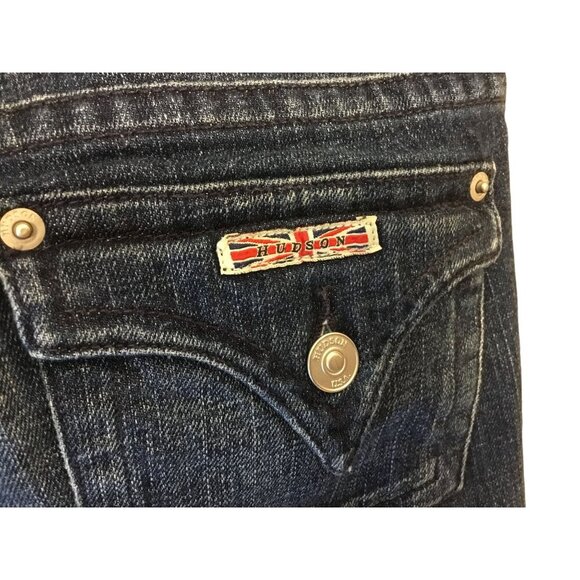 Ladies Hudson Signature Bootcut Low Rise 5-Pocket Jeans Washed Denim Size 26 - Picture 8 of 12